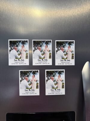 Save The Date Magnets – Premium Satin Photo Paper & Vinyl Magnet
