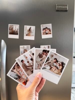 Premium Retro Polaroid Magnets — vinyl base, personalized design